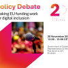 ALL DIGITAL: Policy debate on EU funding and digital inclusion