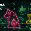 Neon graphics and event details