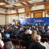 A photo of the audience gathered during the 8th edition of the 3 SI Business Summit in 2023. Bucharest, Romania. 