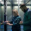 IT specialists engineers working in data centers
