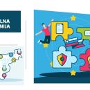 Digital Slovenia Coalition: a poster highlighting the Coalition's activities