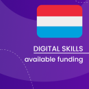 Visual for the Digital Skills Overview - Available funding in Luxembourg