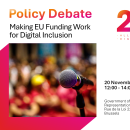 Policy Debate on EU funding and digital inclusion