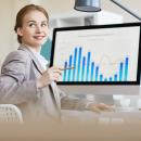 woman sitting in front of computer