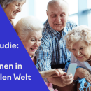 Seniors who use a smartphone; text: Bitkom study 'Senior Citizens in the Digital World'